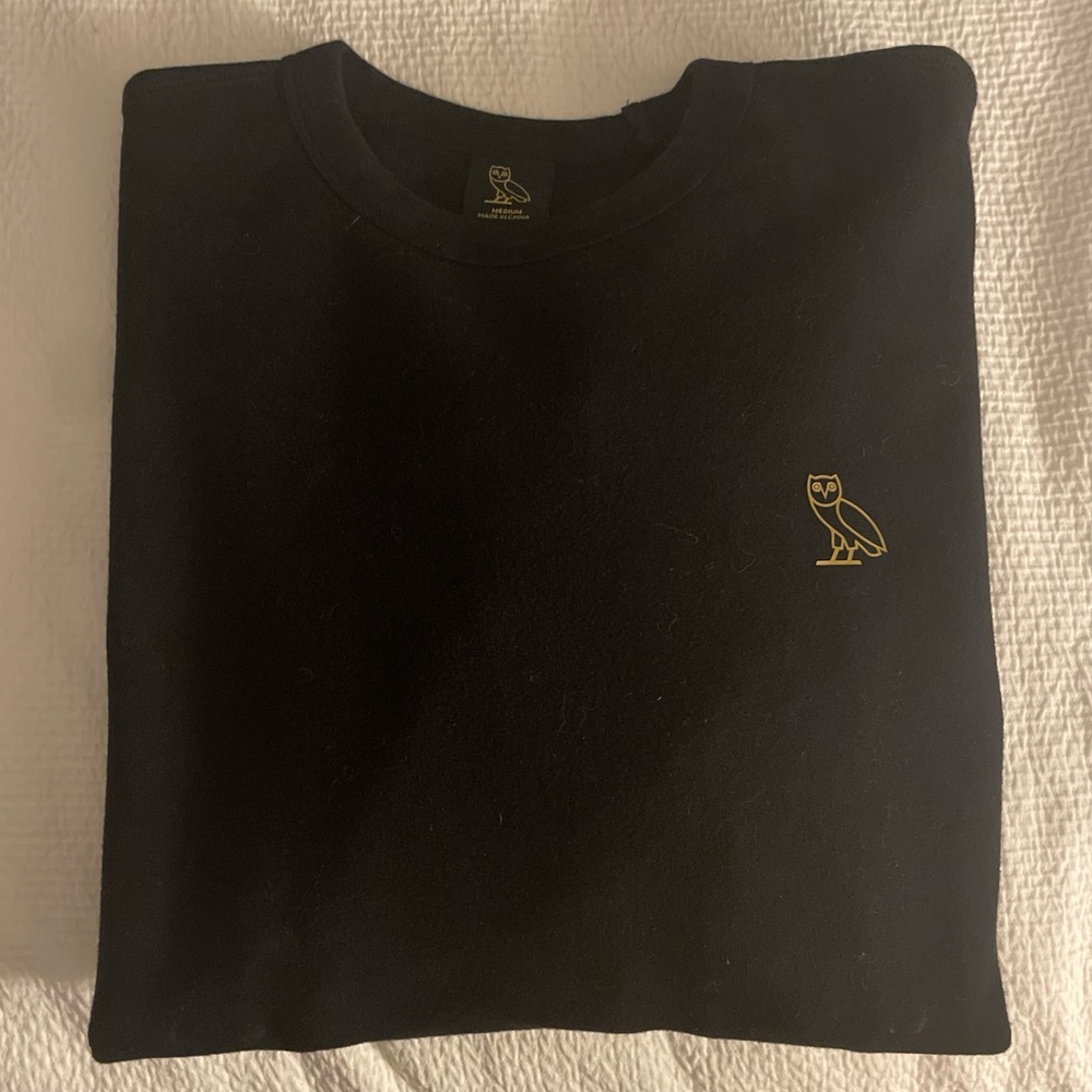 Black OVO cotton crewneck sweatshirt
Size-M